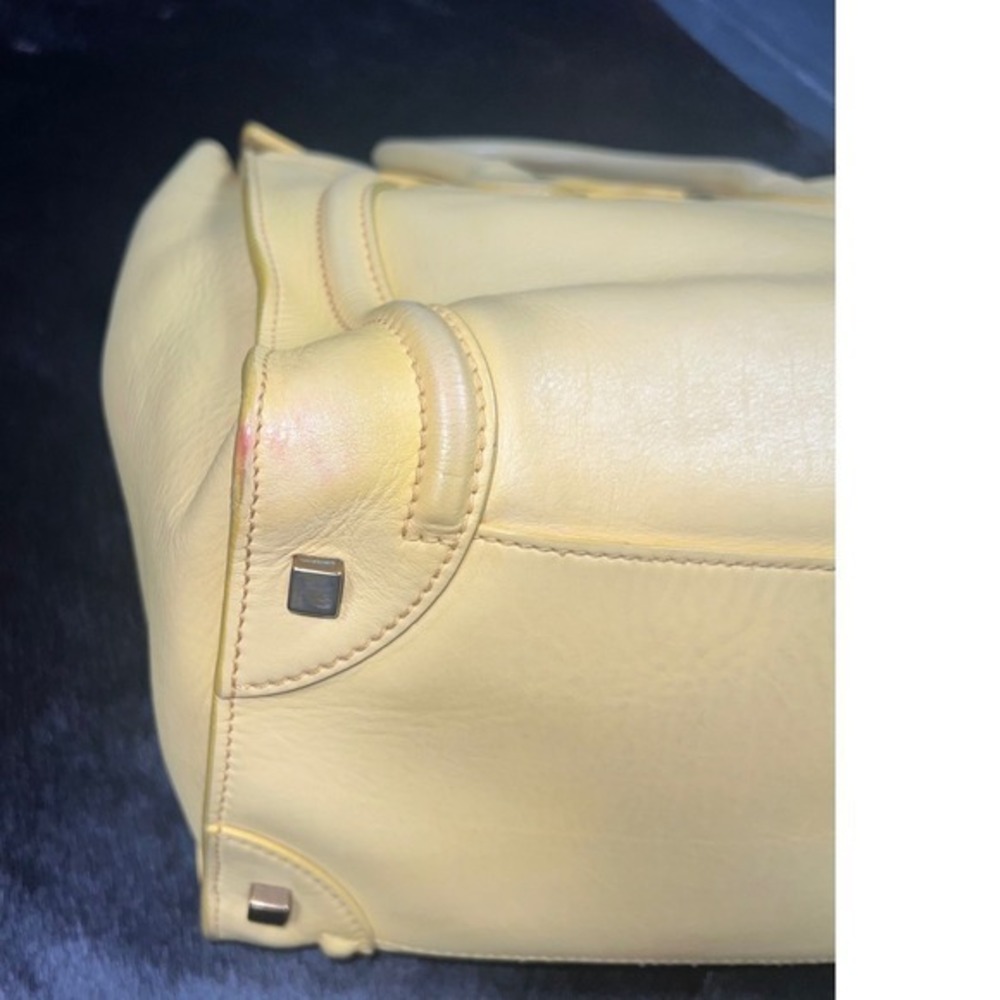 Celine Medium Phantom Luggage Tote Yellow Calfskin Phoebe Philo Era Authentic - Picture 7 of 16